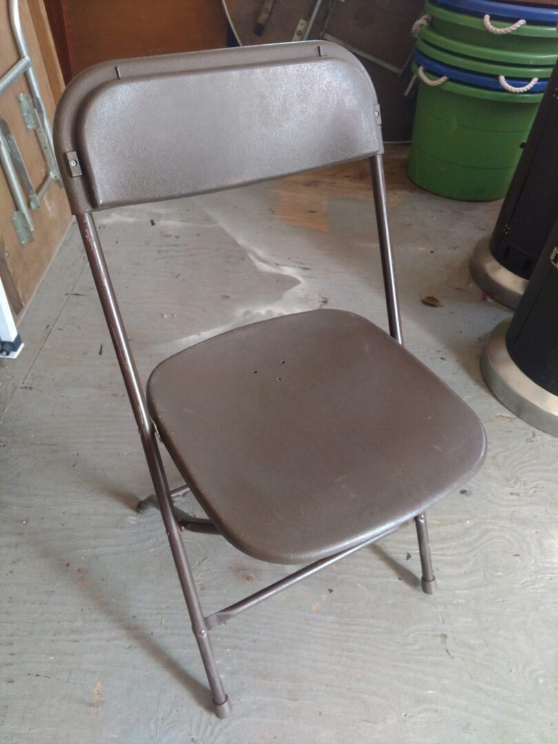 Brown Molded Plastic Chairs